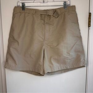Lands' End Men's Khaki Swim Trunks Size M 32–34 Board Shorts